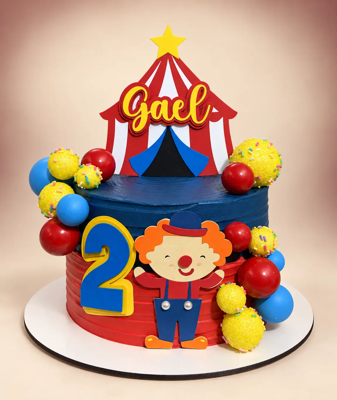 Bolo infantil temático de circo